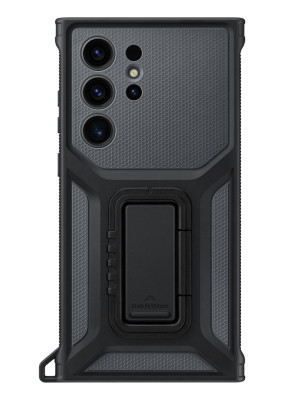   Луксозен защитен гръб оригинален EF-RS918CBEGWW Rugged Gadget Case за Samsung Galaxy S23 Ultra 5G SM-S918B черен и графит